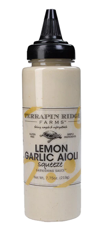Lemon Garlic Aioli Squeeze Garnishing Sauce - Terrapin Ridge
