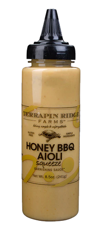 Honey BBQ Aioli Squeeze Garnishing Sauce - Terrapin Ridge