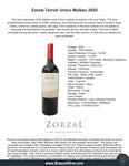 Zorzal Terroir Unico Malbec Mendoza Argentina