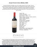 Zorzal Terroir Unico Malbec Mendoza Argentina